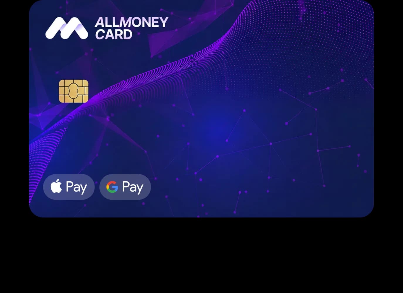 AllMoneyCard virtual Mastercard with Apple Pay and Google Pay support